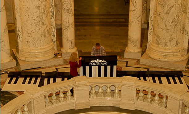 Dancer on Floor Piano